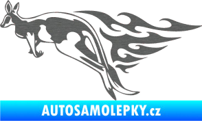 Samolepka Animal flames 044 levá klokan škrábaný titan