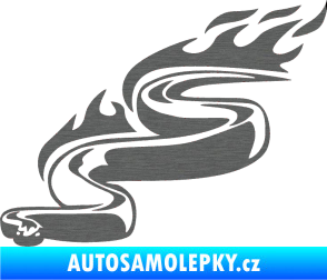 Samolepka Animal flames 064 levá had škrábaný titan