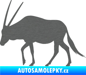 Samolepka Antilopa 001 levá škrábaný titan