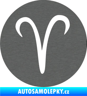 Samolepka Beran zvěrokruh 001 - horoskop škrábaný titan
