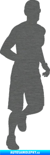Samolepka Běžec 006 pravá škrábaný titan