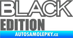 Samolepka Black edition škrábaný titan
