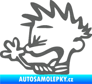 Samolepka Boy tůdle nůdle levá škrábaný titan