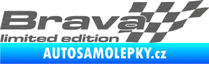 Samolepka Brava limited edition pravá škrábaný titan