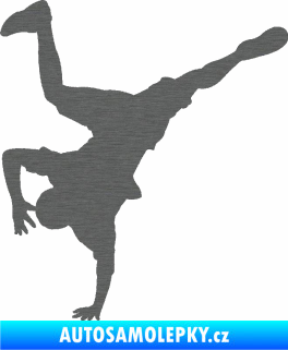 Samolepka Breakdance 001 levá škrábaný titan