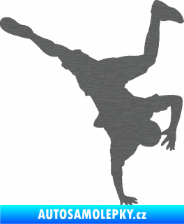 Samolepka Breakdance 001 pravá škrábaný titan