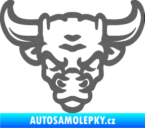 Samolepka Býk 012 škrábaný titan