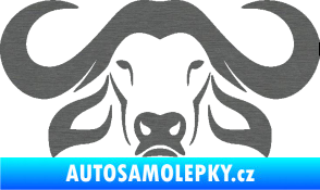 Samolepka Býk 015 škrábaný titan