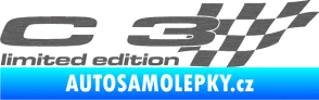 Samolepka C3 limited edition pravá škrábaný titan