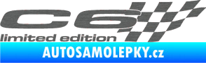 Samolepka C6 limited edition pravá škrábaný titan