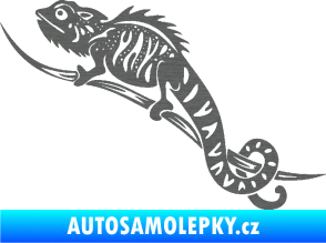 Samolepka Chameleon 003 levá škrábaný titan