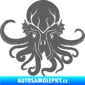 Samolepka Chobotnice 002 levá škrábaný titan