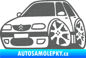 Samolepka Citroen saxo karikatura levá škrábaný titan