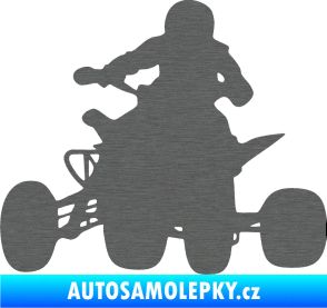 Samolepka Čtyřkolka 002 levá škrábaný titan