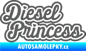 Samolepka Diesel princess nápis škrábaný titan