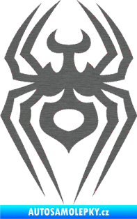 Samolepka Pavouk 008 škrábaný titan