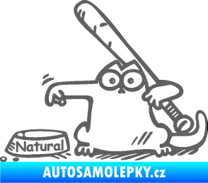 Samolepka Dolej natural levá škrábaný titan