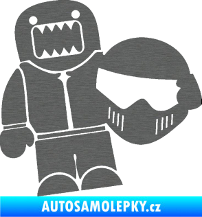 Samolepka Domo 014 pravá Stig škrábaný titan