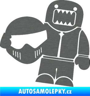 Samolepka Domo 014 levá Stig škrábaný titan