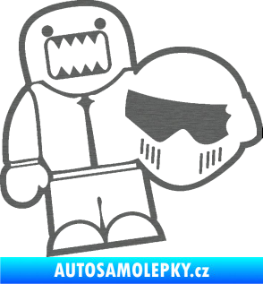 Samolepka Domo 015 levá  Stig škrábaný titan
