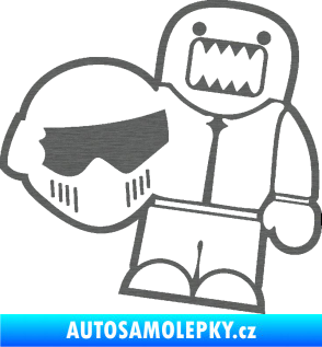 Samolepka Domo 015 pravá  Stig škrábaný titan