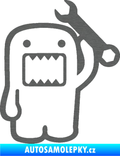 Samolepka Domo 022 pravá mechanik škrábaný titan