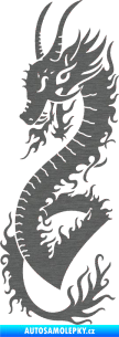 Samolepka Dragon 003 levá škrábaný titan