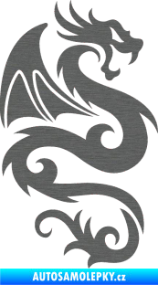 Samolepka Dragon 005 pravá škrábaný titan