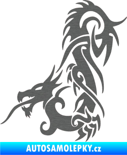 Samolepka Dragon 007 levá škrábaný titan