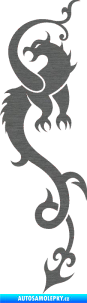 Samolepka Dragon 008 levá škrábaný titan