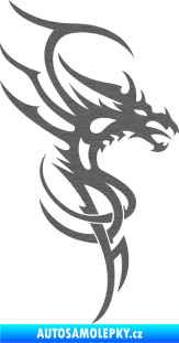 Samolepka Dragon 017 pravá škrábaný titan