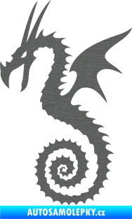 Samolepka Dragon 020 levá škrábaný titan