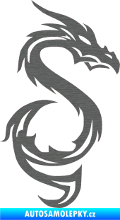 Samolepka Dragon 033 pravá škrábaný titan