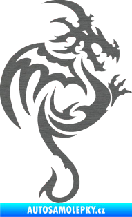 Samolepka Dragon 035 pravá škrábaný titan