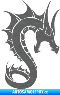 Samolepka Dragon 041 pravá škrábaný titan