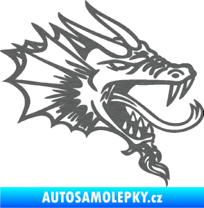 Samolepka Dragon 046 pravá škrábaný titan
