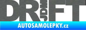 Samolepka Drift 008  nápis JDM škrábaný titan