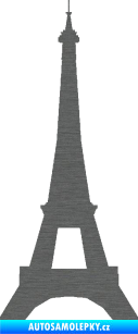 Samolepka Eifelova věž 001 škrábaný titan