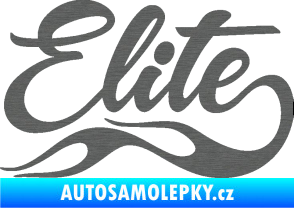 Samolepka Elite nápis škrábaný titan