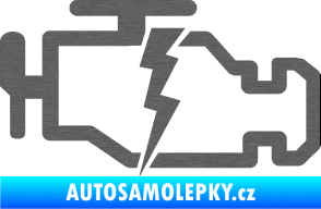Samolepka Engine fail 002 motor škrábaný titan
