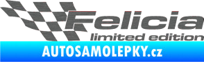 Samolepka Felicia limited edition levá škrábaný titan
