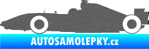 Samolepka Formule 1 levá škrábaný titan