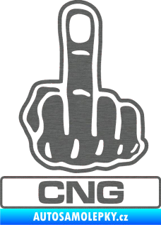 Samolepka Fuck off CNG škrábaný titan
