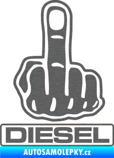 Samolepka Fuck off diesel škrábaný titan