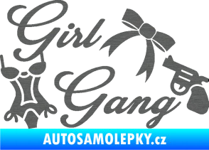 Samolepka Girl gang 001 škrábaný titan