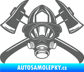 Samolepka Hasič 014 škrábaný titan