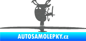 Samolepka Helikoptéra model 001 levá škrábaný titan