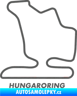 Samolepka Okruh Hungaroring škrábaný titan