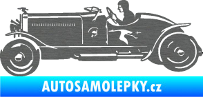 Samolepka Interiér 007 levá auto škrábaný titan