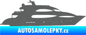 Samolepka Jachta 002 pravá škrábaný titan